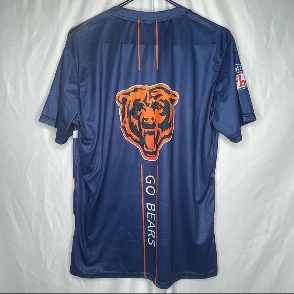 NWOT Chicago Bears Lightweight All Over Front and Back Print Graphic Top Shirt L - Picture 5 of 6